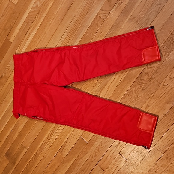 Obermeyer Other - VINTAGE OBERMEYER SIDE ZIPPER SNOWPANTS RED NYLON